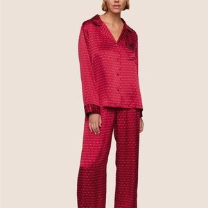 Eberjey Inez Washable Silk Long Pajama Set